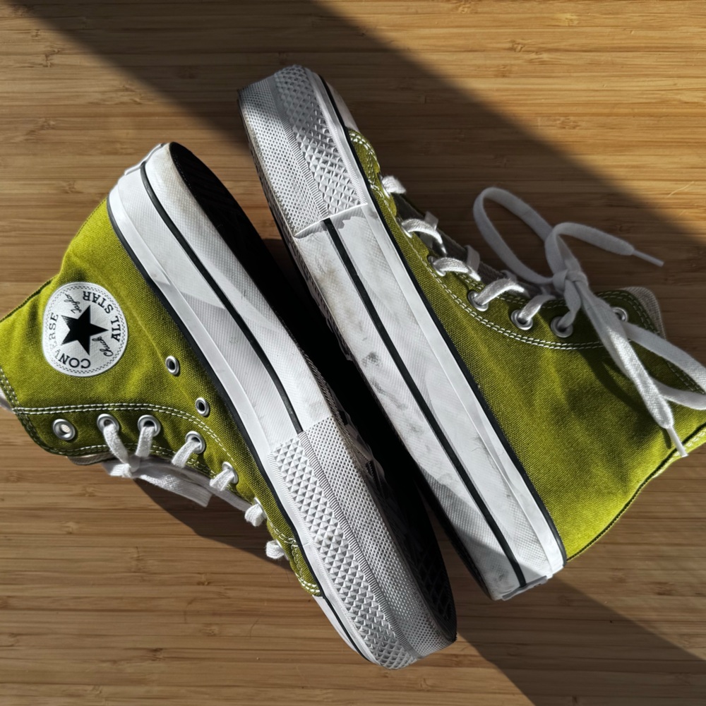 Olive Green Converse All Star High-Top Sneakers